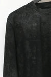 11 By BORIS BIDJAN SABERI CR1B F-1229 Black dyed waxed sweatshirt UNI